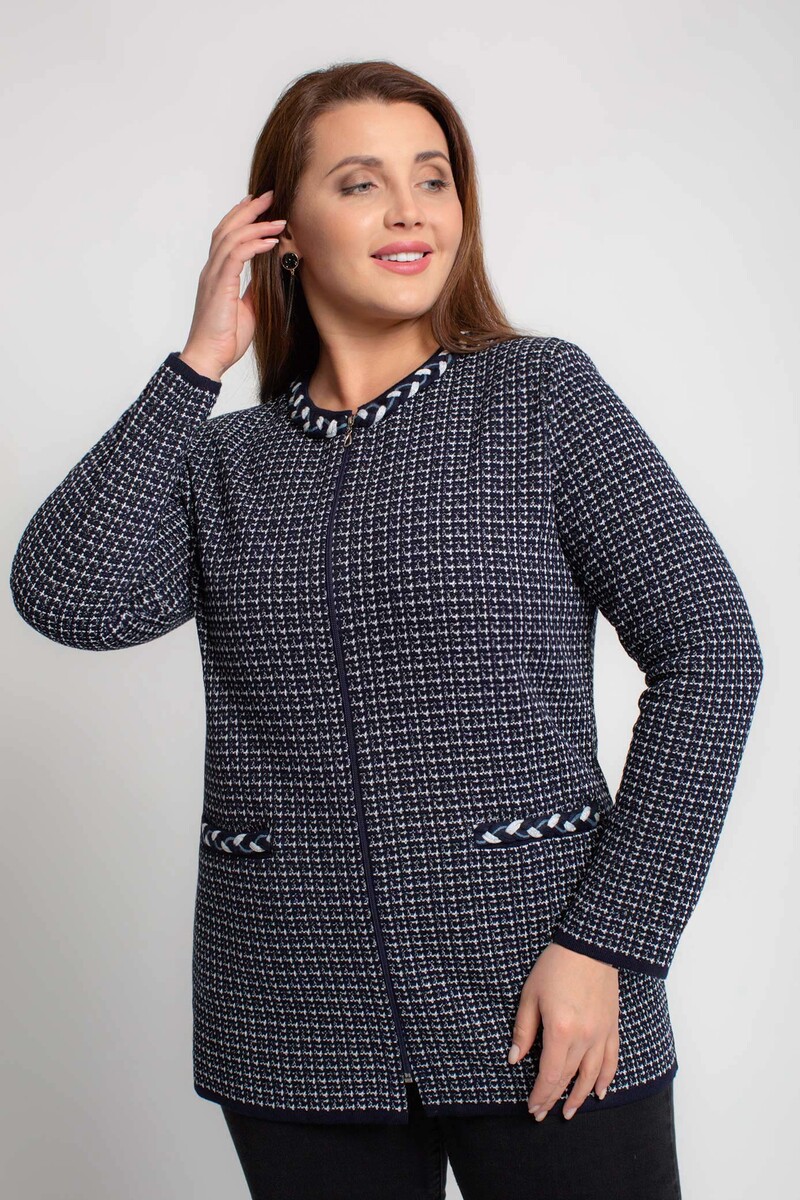 

Жакет, Синий;т.синий