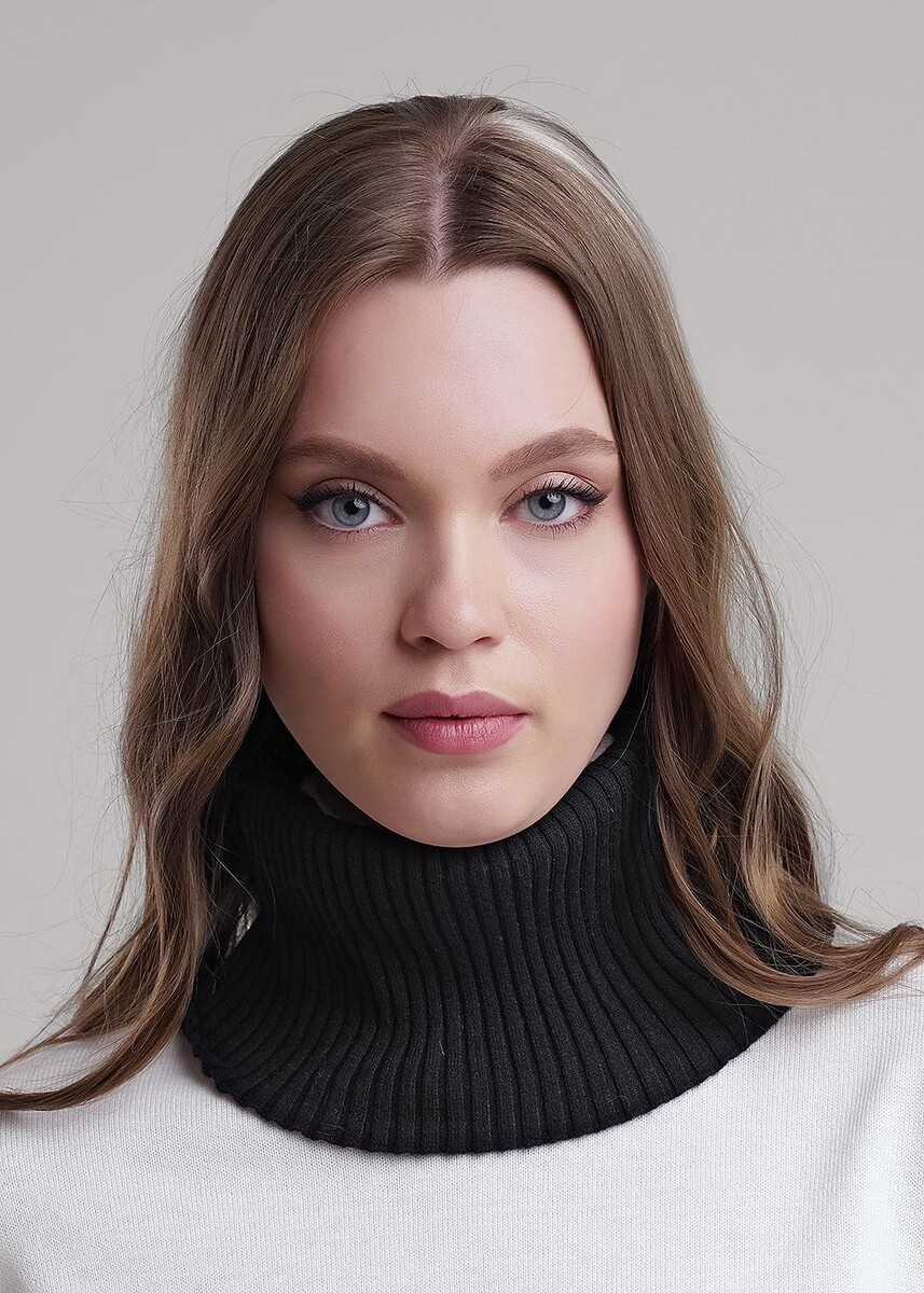 

Шарф платок, Серый;меланж т.серый