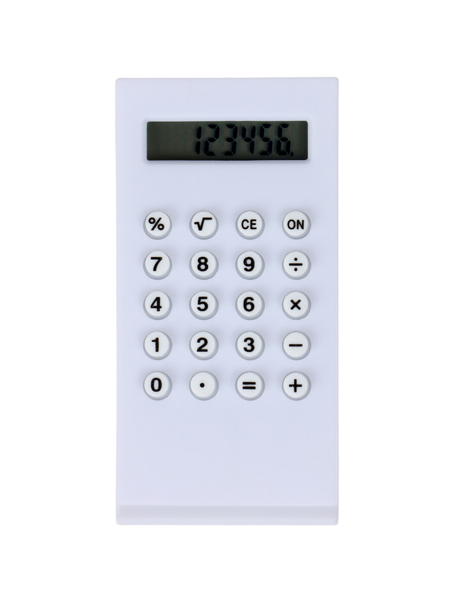 

Калькулятор-зажим, 8-разрядный, белый