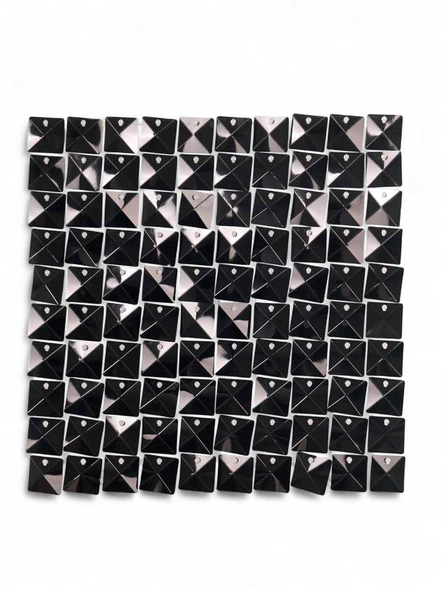 

Панель с пайетками для фотозоны 30×30 см черная, Черный