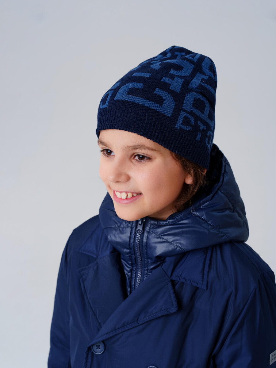 

Шапка трикотажная, Синий;темно-синий