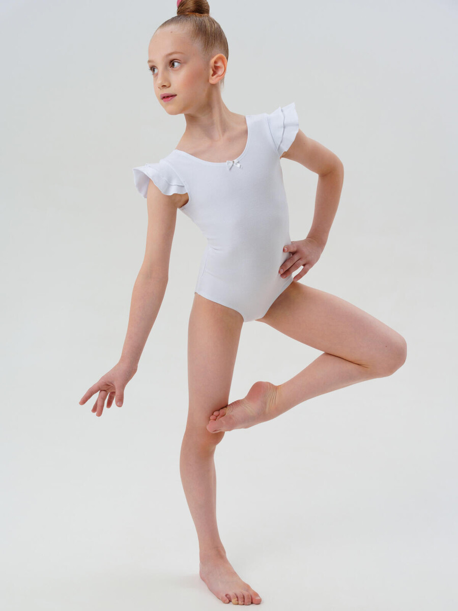 

Боди трикотажное спортивного, Белый