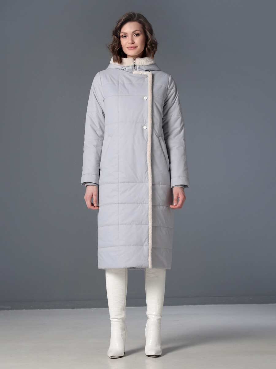 

Пальто, Серый;св.серый