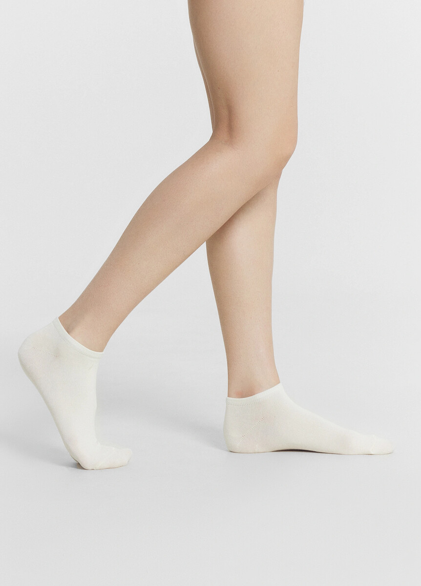 

Носки женские молочно-белые, Белый;молочный