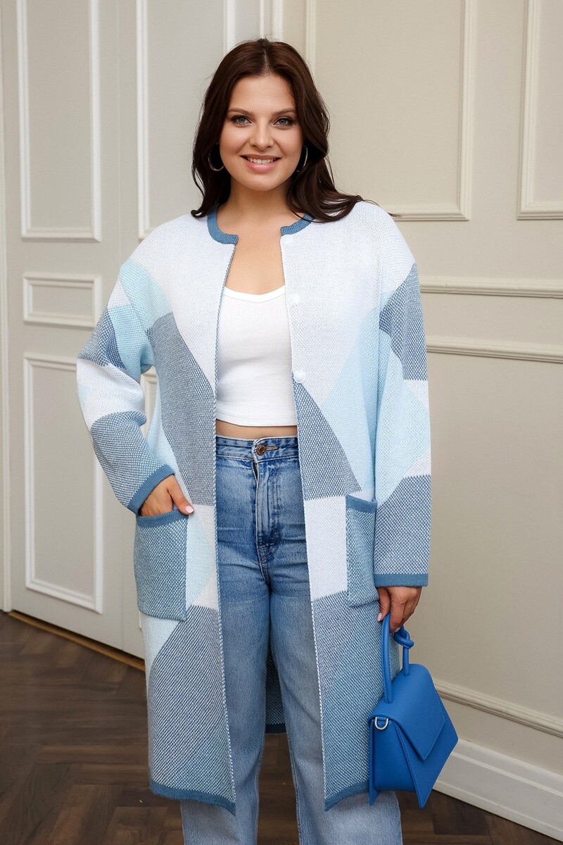 

Кардиган, Голубой;белый;бледно-голубой;индиго