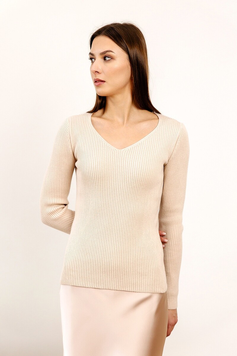 

Джемпер, Бежевый;крем-брюле