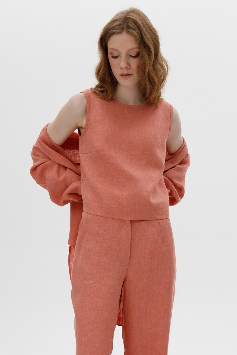 

Блузка, Оранжевый;коралловый темный