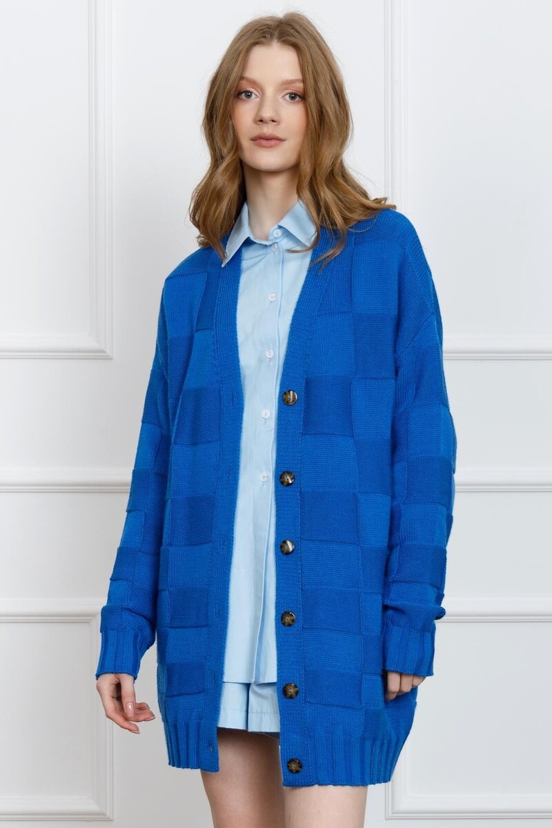 

Кардиган, Синий;ярко-синий