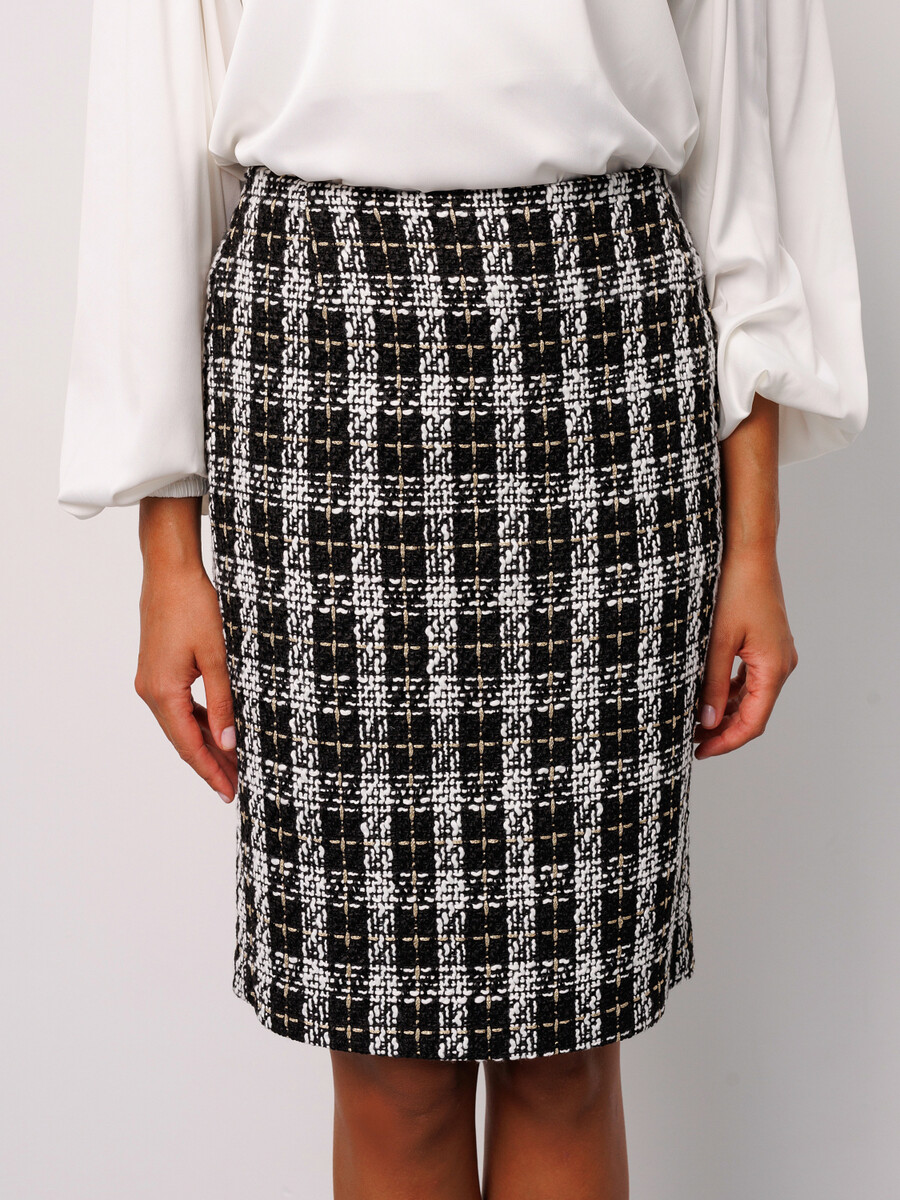 

Юбка, Черный;черно/белая клетка