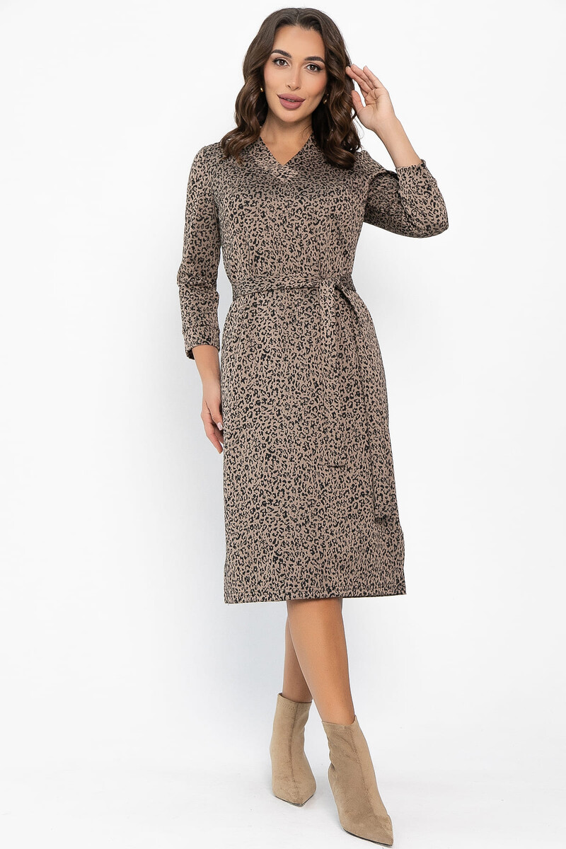 

Платье, Бежевый;коричневый