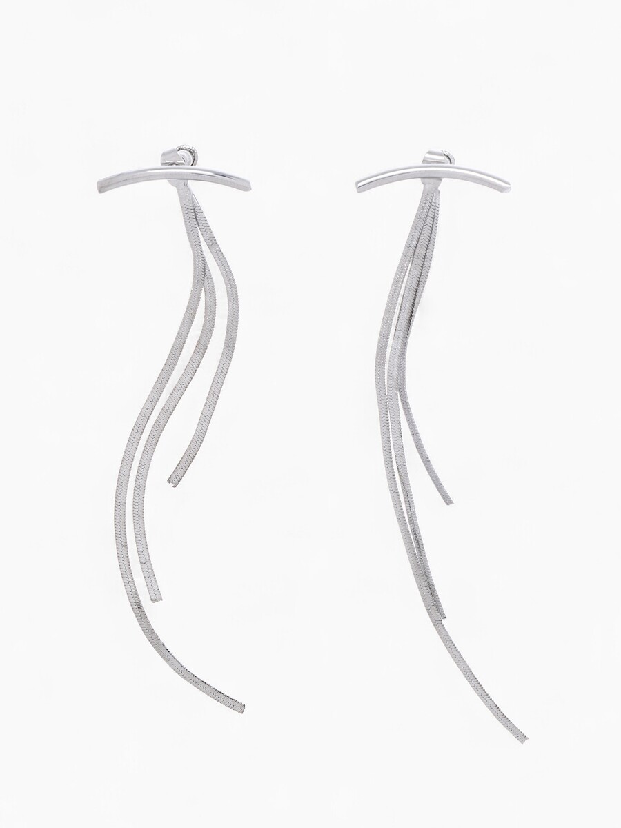 

Серьги висячие, Серебристый