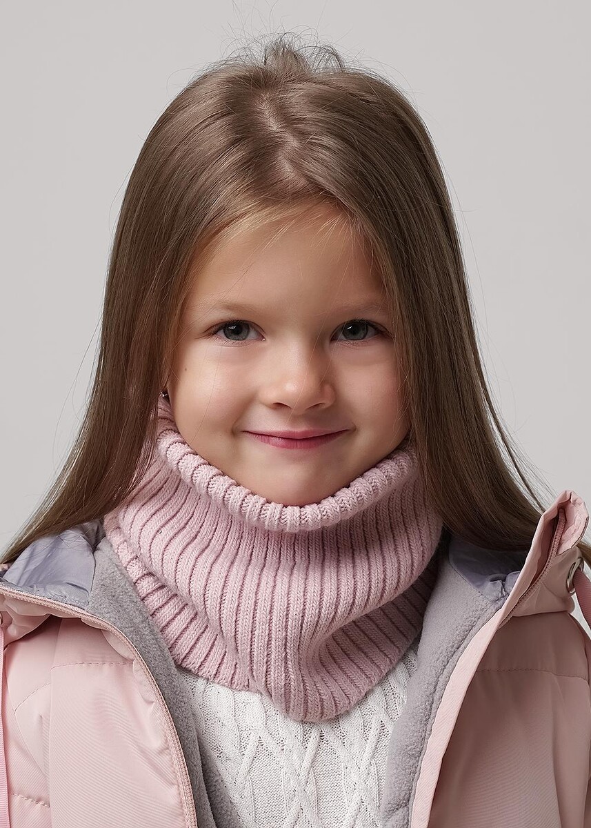 

Шарф платок, Розовый;пудровый