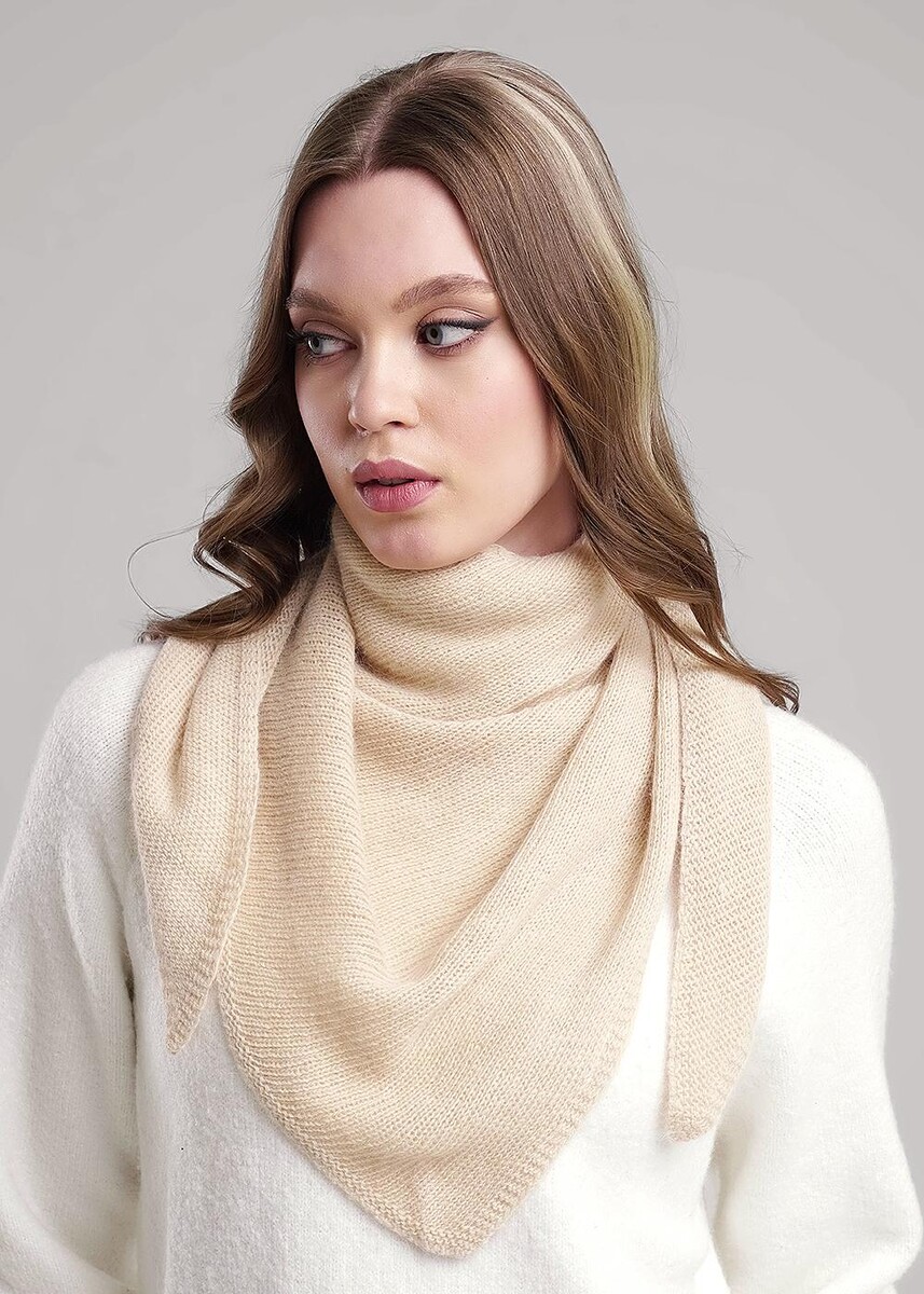 

Шарф платок, Бежевый;св.бежевый