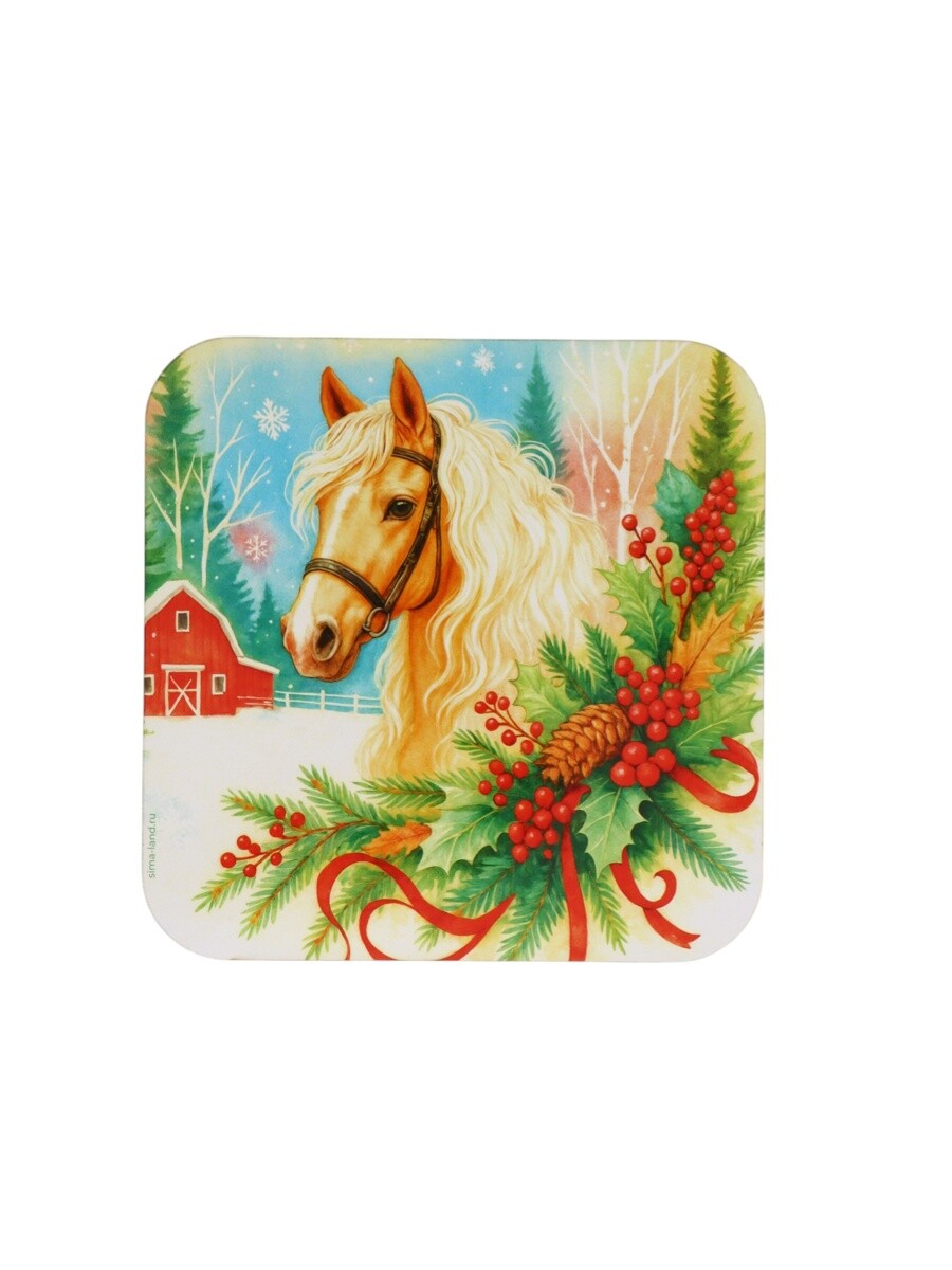 

Подставка под горячее новогодняя, Разноцветный