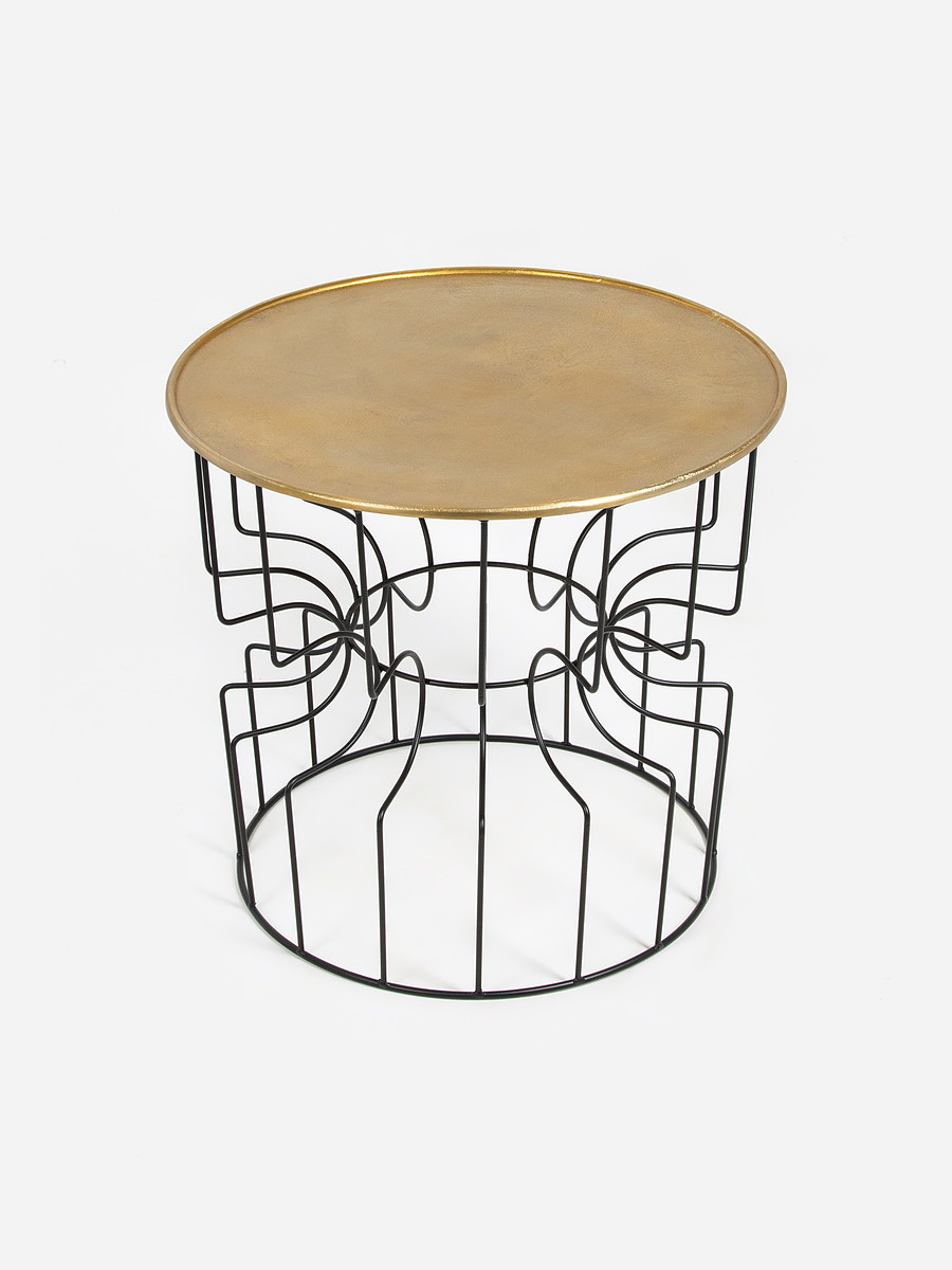 

Столик журнальный, Золотистый;черный