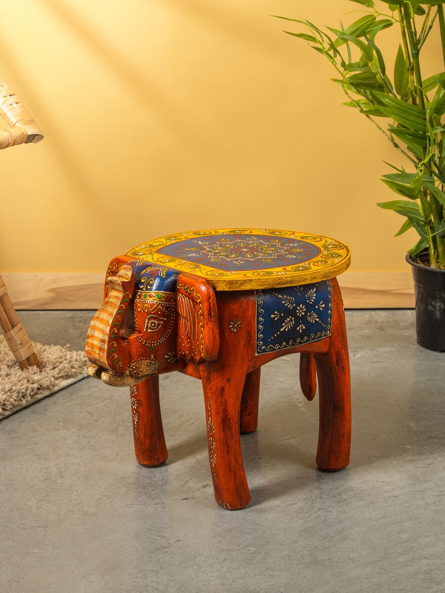 

Табурет, 38×30×30 см, дерево, Коричневый