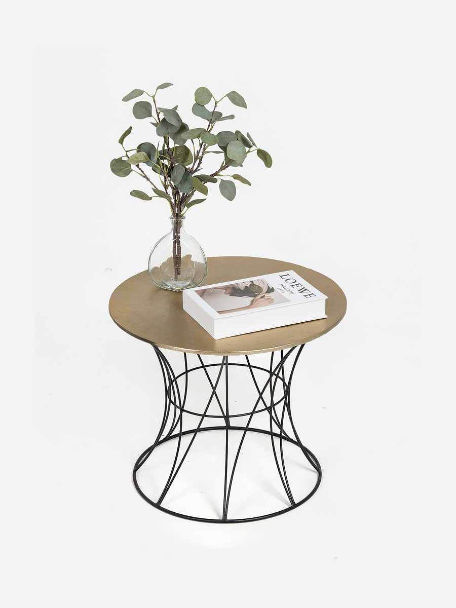 

Столик журнальный, Черный;золотистый