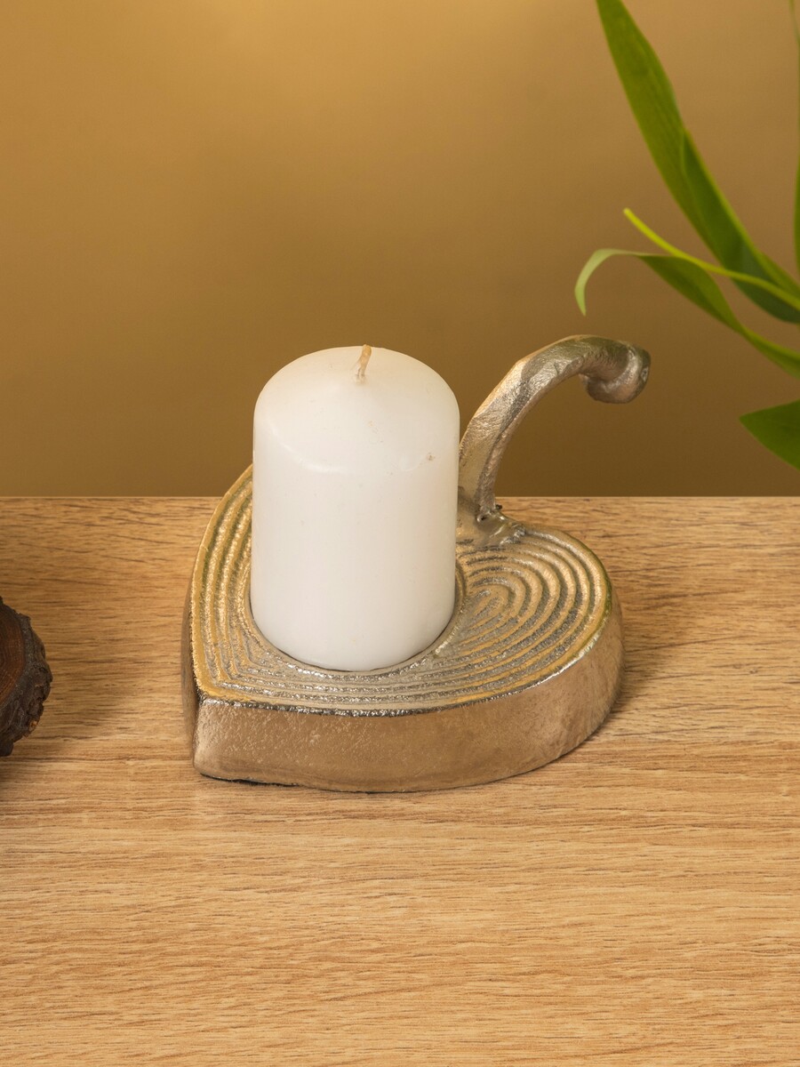 

Подсвечник с ручкой, Серебристый