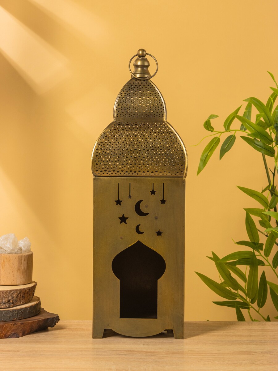 

Подсвечник фонарь, Золотистый