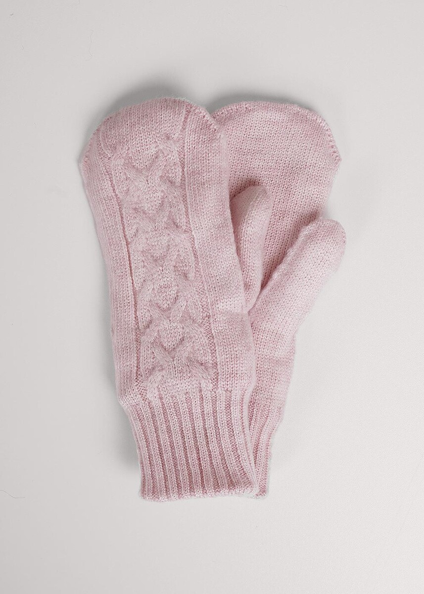 

Перчатки варежки, Розовый;св.розовый