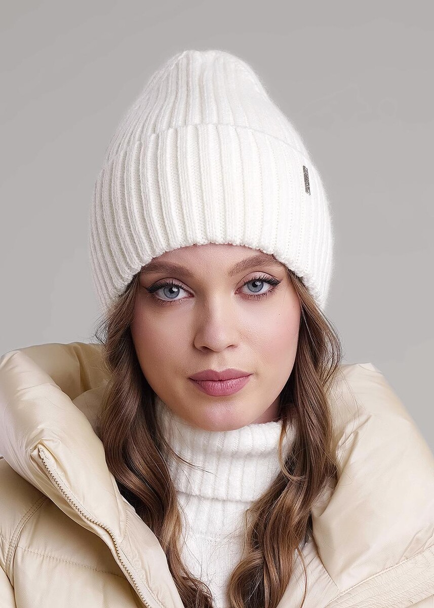 

Шапка, Белый;молочный