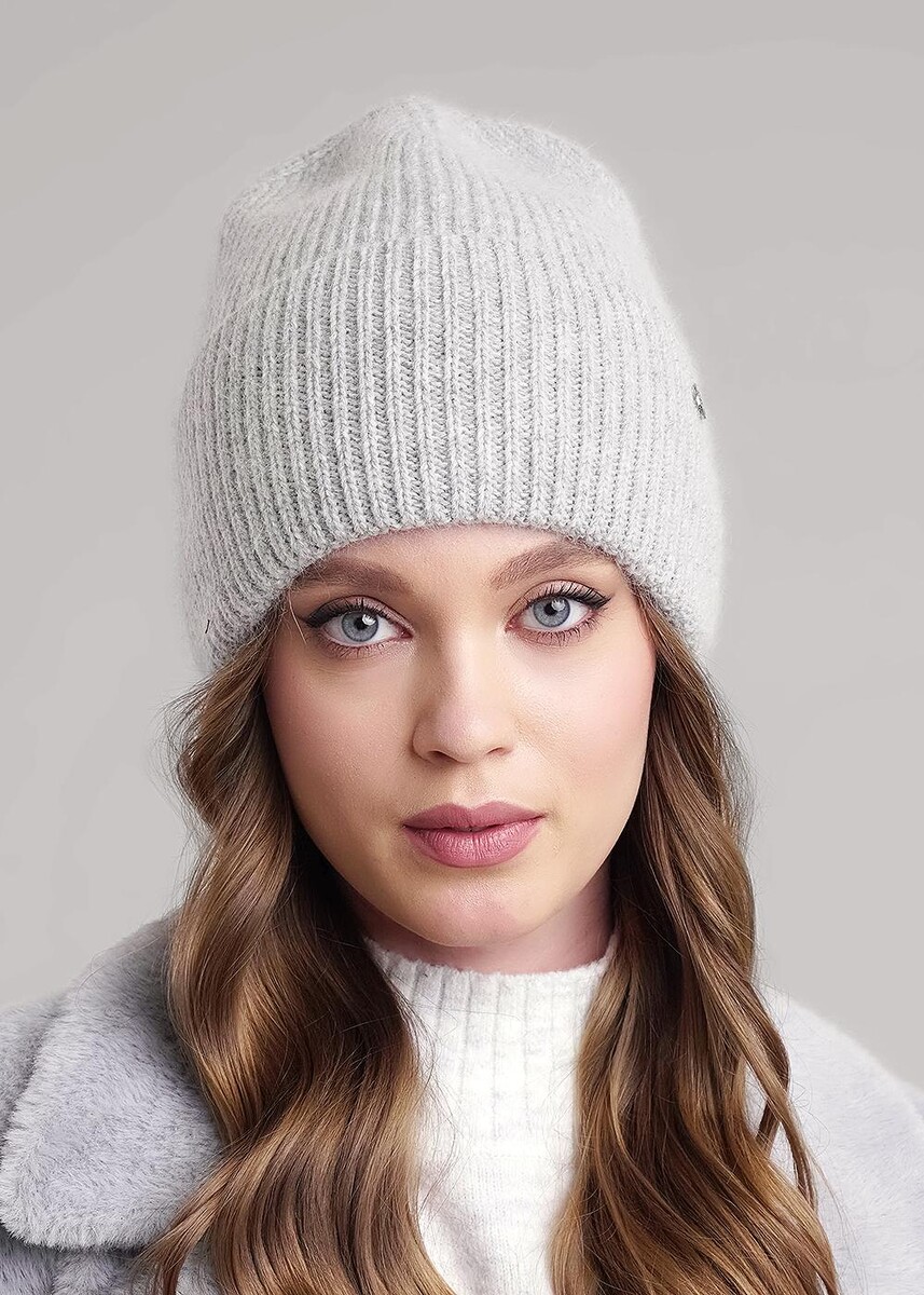 

Шапка, Серый;меланж св.серый