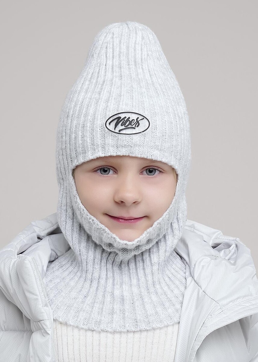 

Шлем, Белый;серый;меланж св.серый