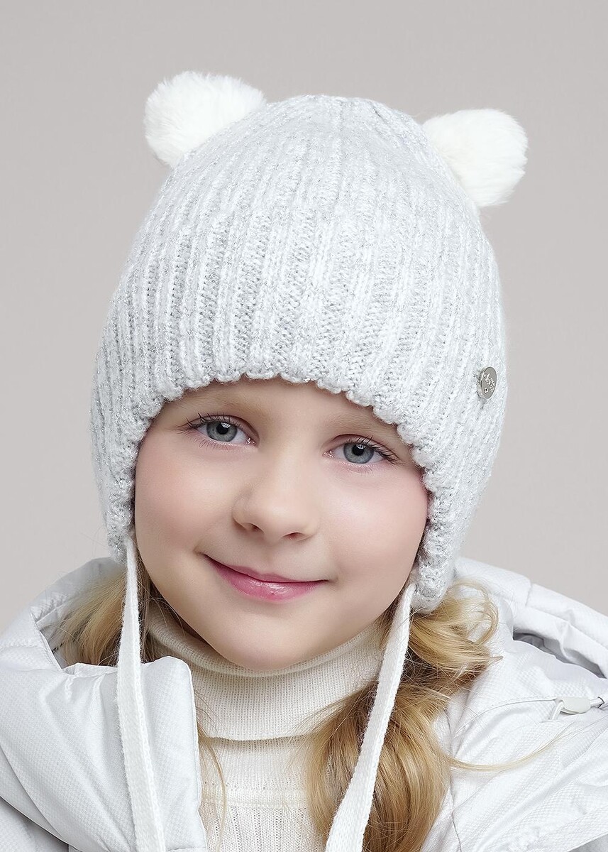 

Шапка, Серый;молочный/серый металлик