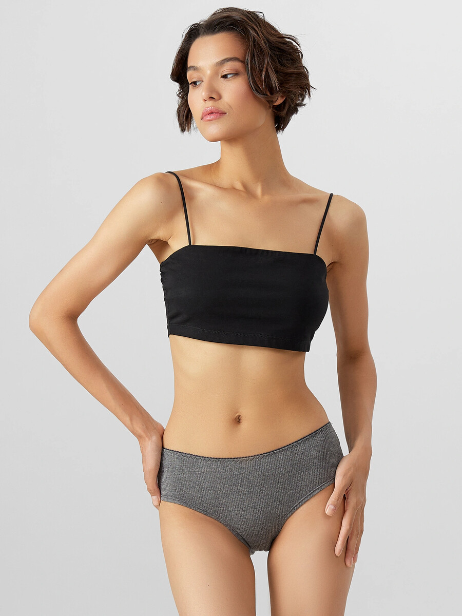 

Трусы шорты женские серые, Серый;меланж темно-серый 4348-f