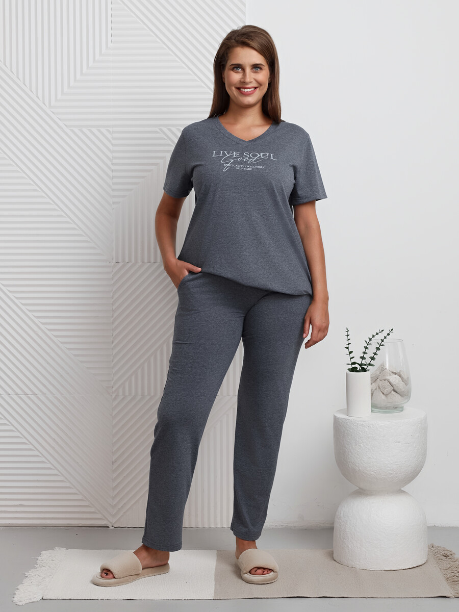 

Костюм, Серый;индиго