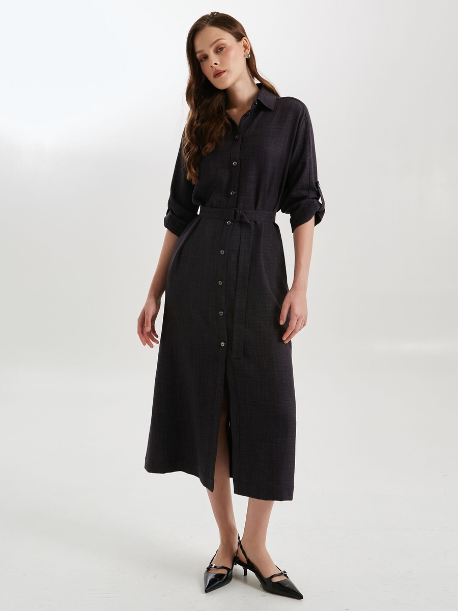 

Платье, Черный;глубокий серый