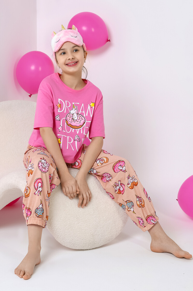 

Пижама, Разноцветный;розово-персиковый