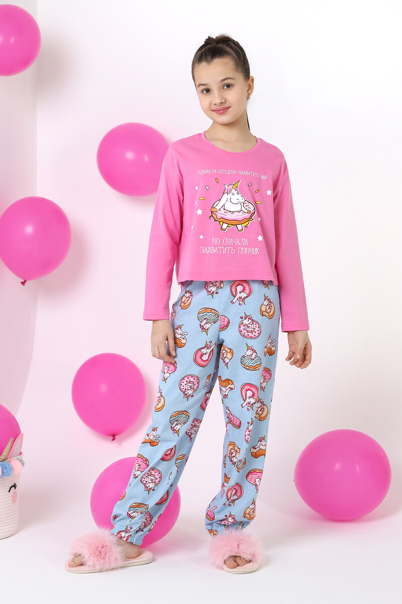 

Пижама, Разноцветный;розово-голубой