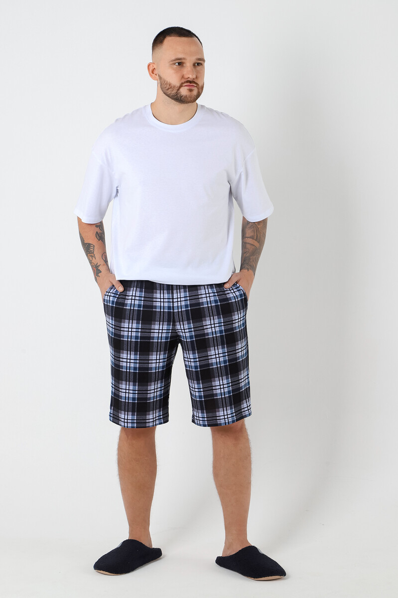 

Шорты, Синий;клетка