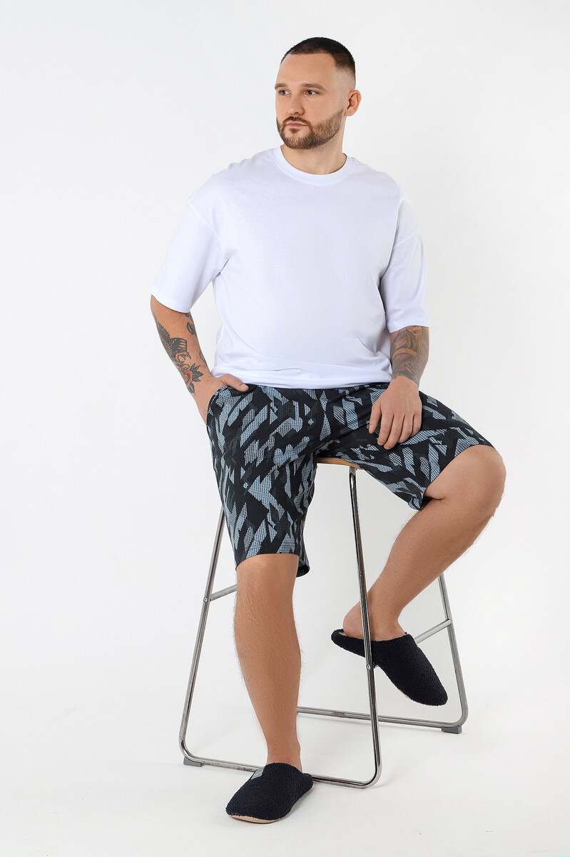 

Шорты, Черный;голубой