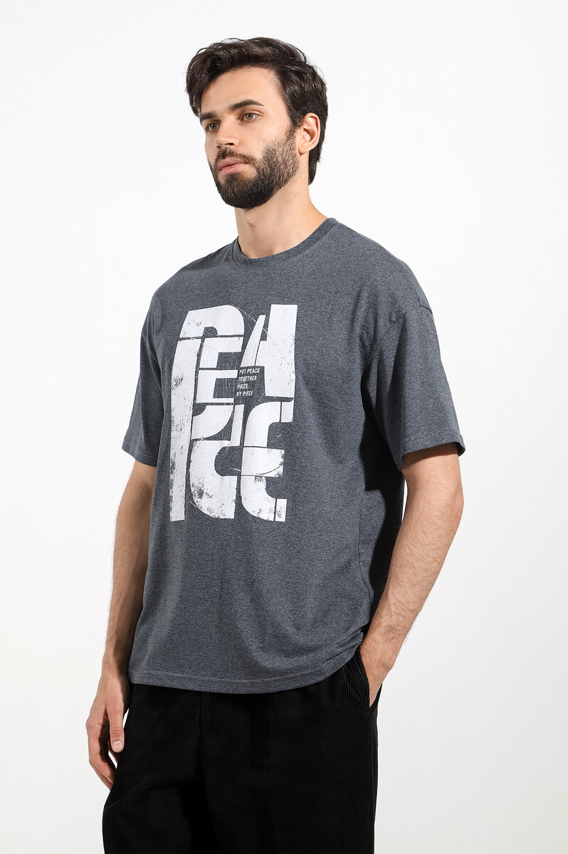 

Фуфайка футболка, Серый;антрацит меланж