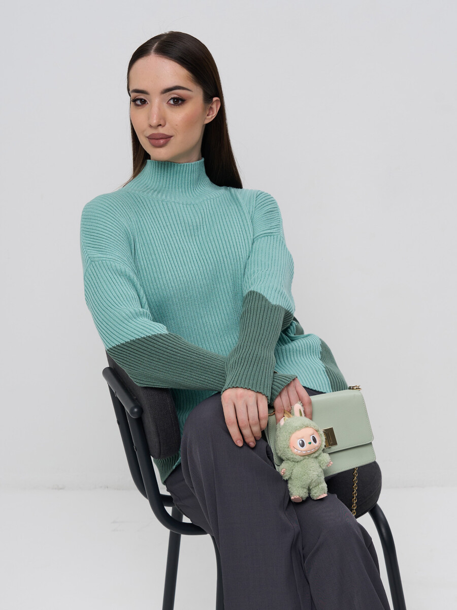 

Джемпер, Бирюзовый;шалфей/аспарагус