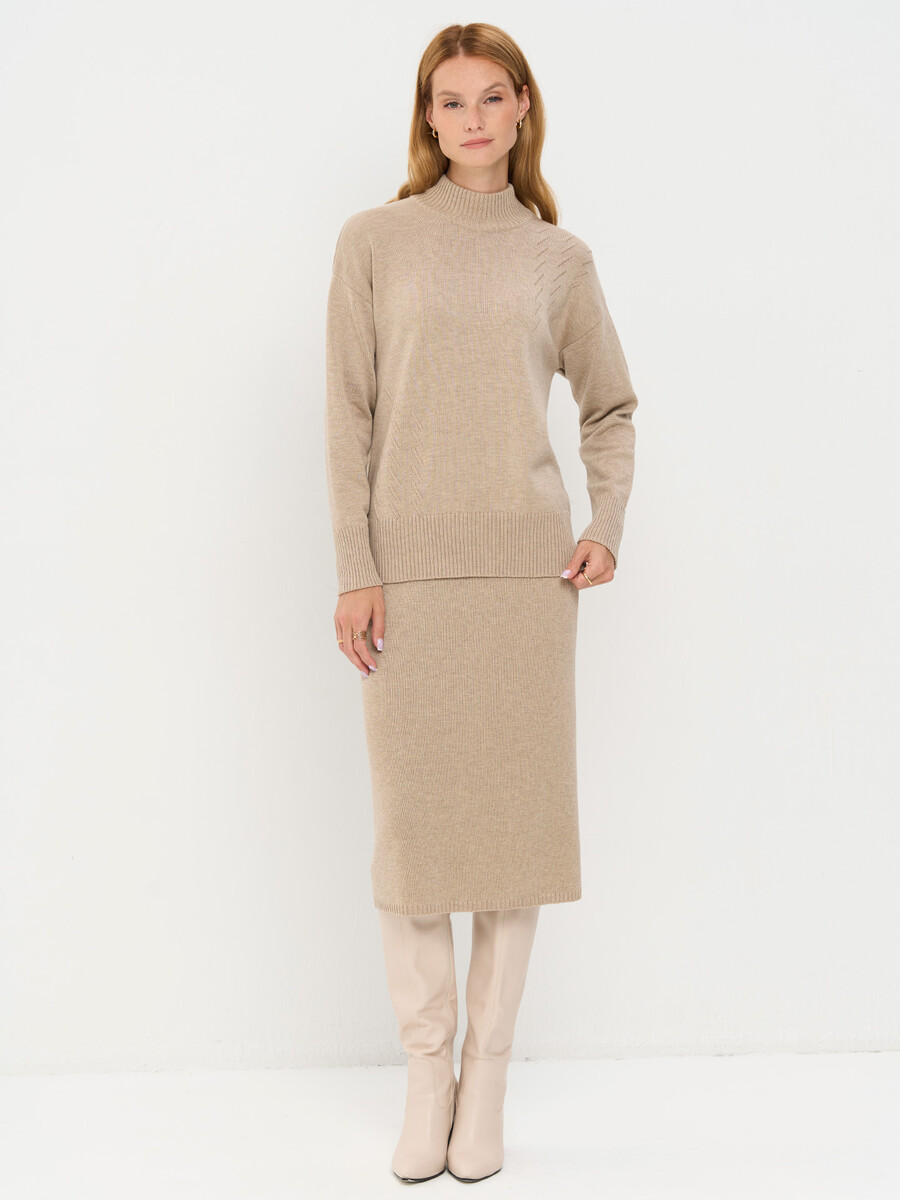 

Костюм, Бежевый;ваниль