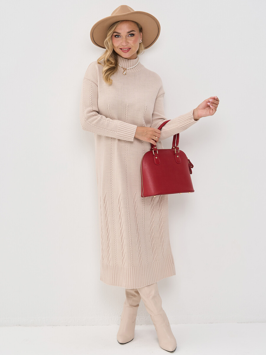 

Платье, Бежевый;ваниль