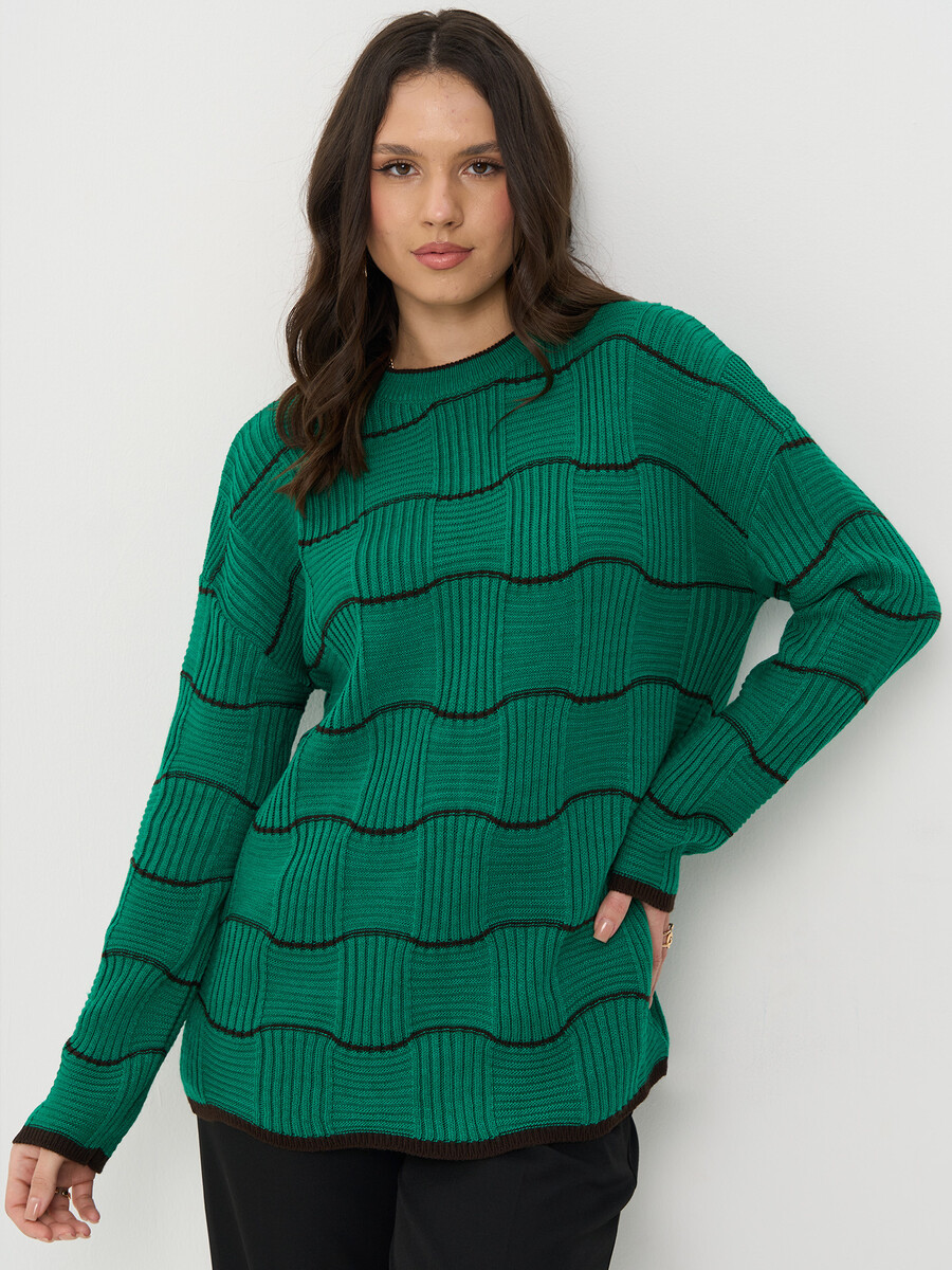 

Джемпер, Зеленый;бенеттон/горький шоколад