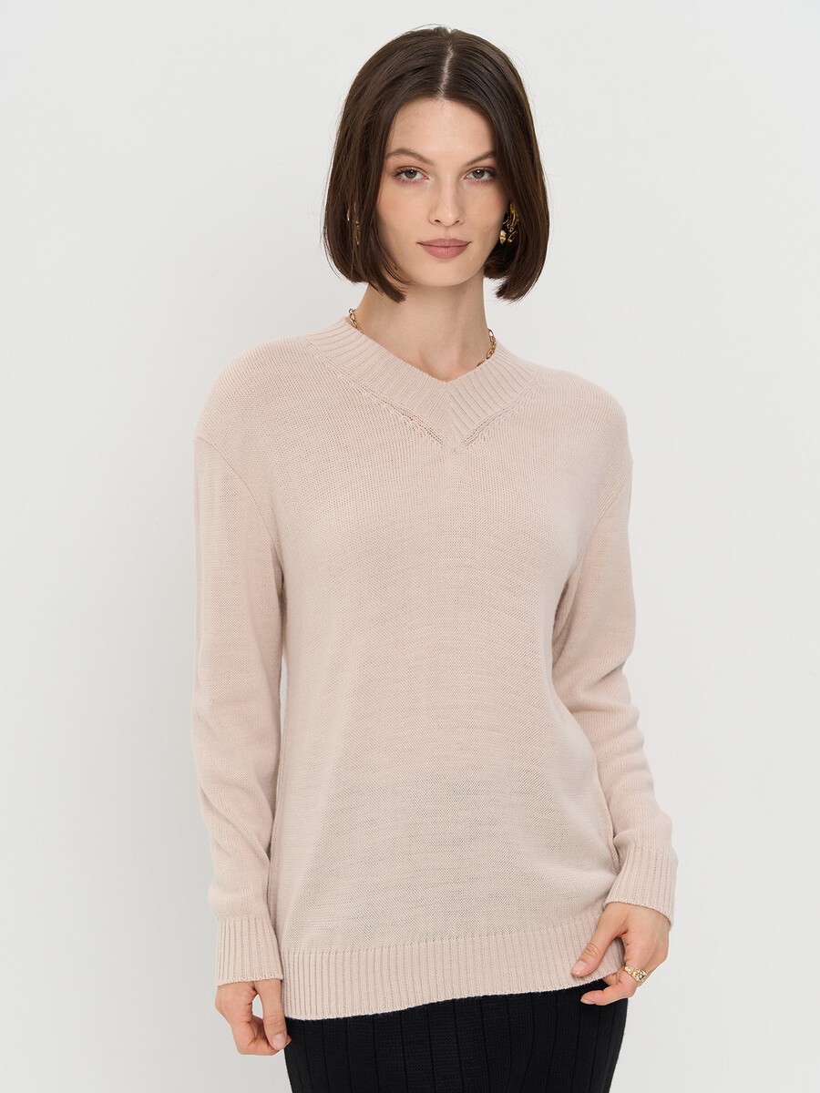 

Джемпер, Бежевый;ваниль