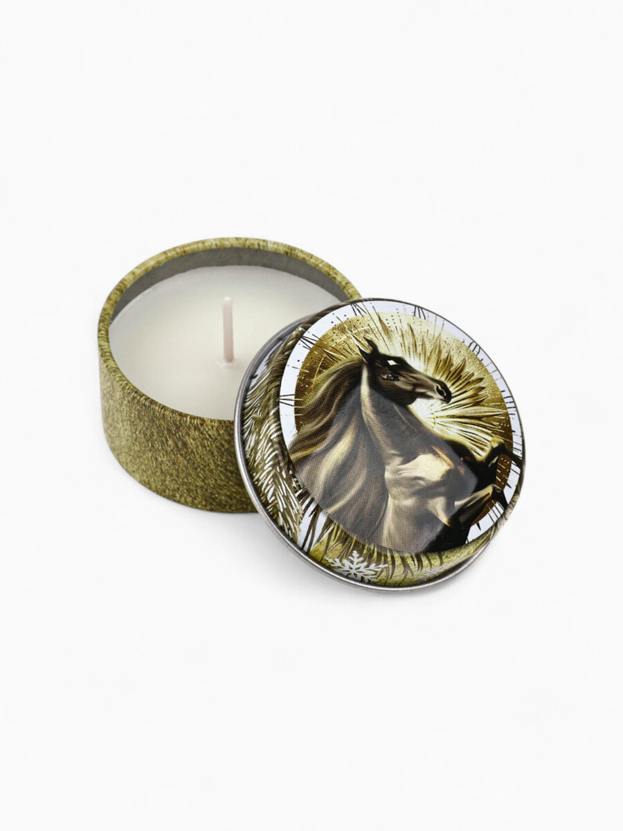 

Свеча ароматическая новогодняя в банке, Зеленый