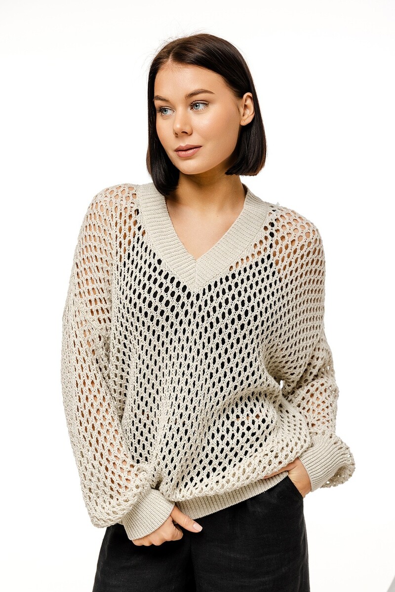 

Джемпер, Бежевый;светло-бежевый