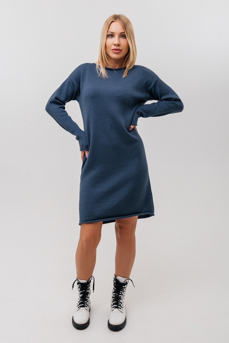 

Платье, Синий;габардин