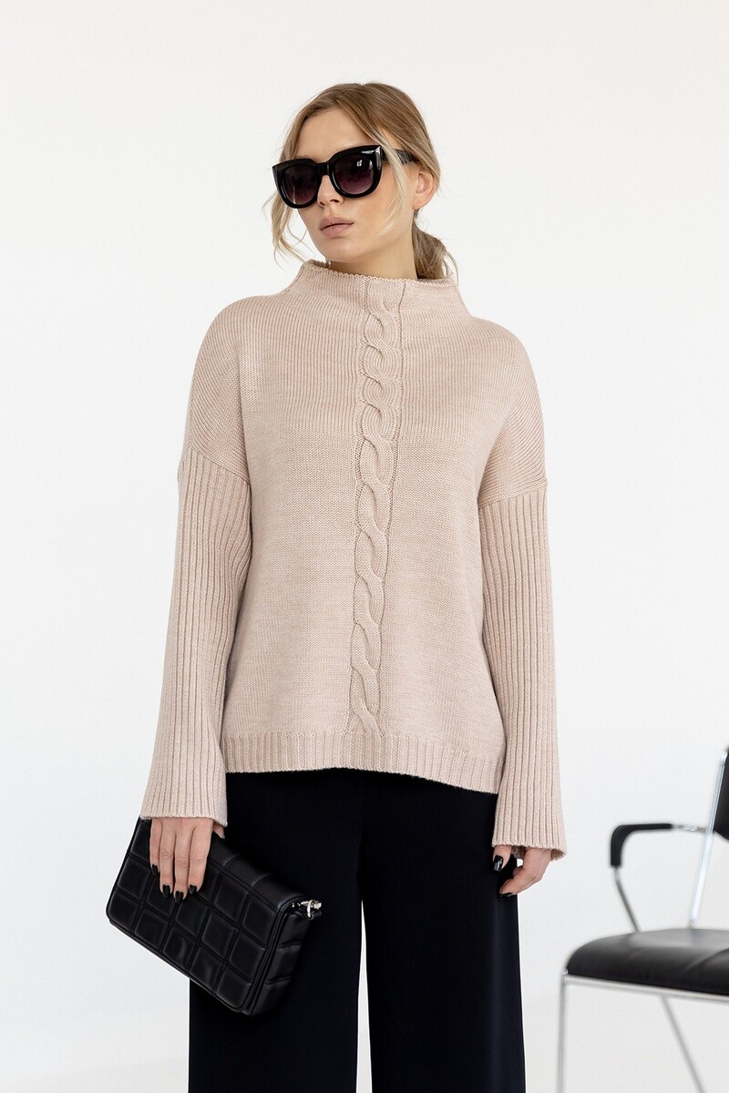 

Джемпер, Бежевый;светлый опаловый