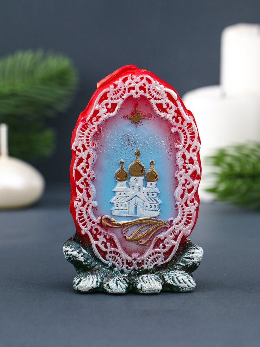 

Свеча декоративная, Красный