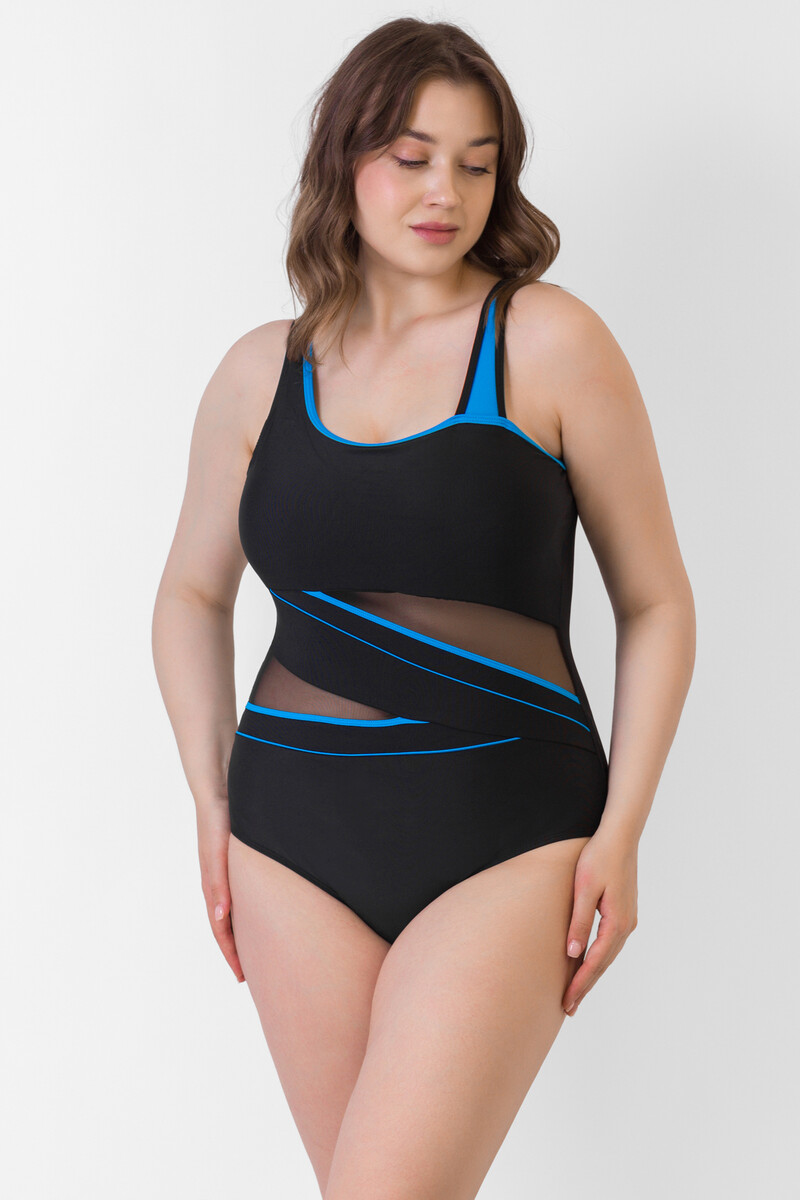 

Купальник, Черный;черно-голубой