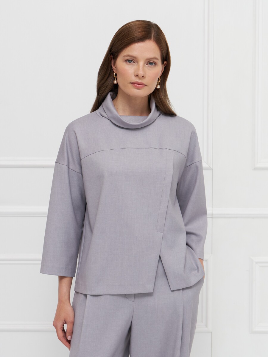 

Блузка, Серый;светлый графит