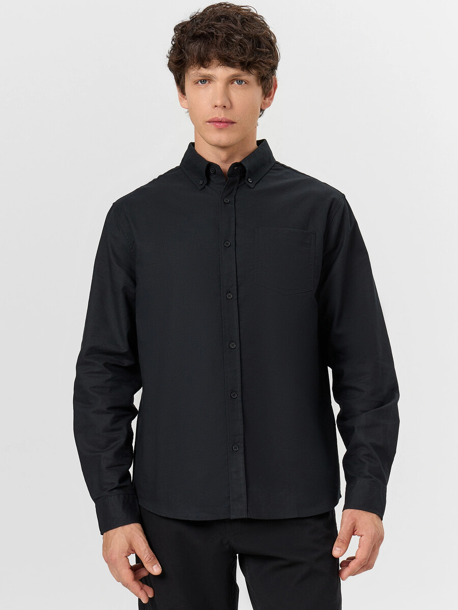 

Рубашка мужская черная, Черный