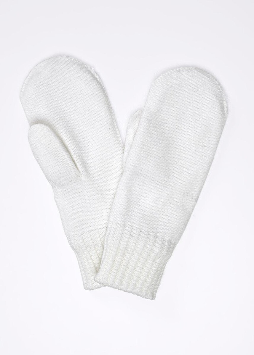 

Перчатки варежки, Белый;молочный